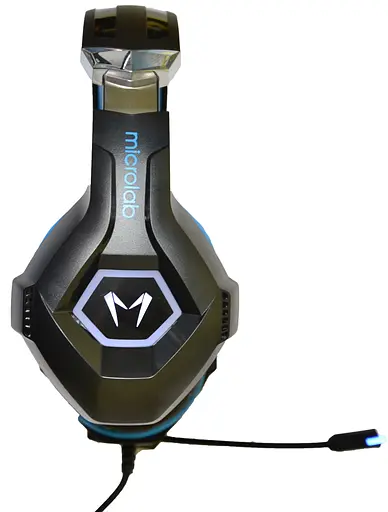Гарнитура Microlab G7 3.5 мм+USB Black-Blue - фото 5