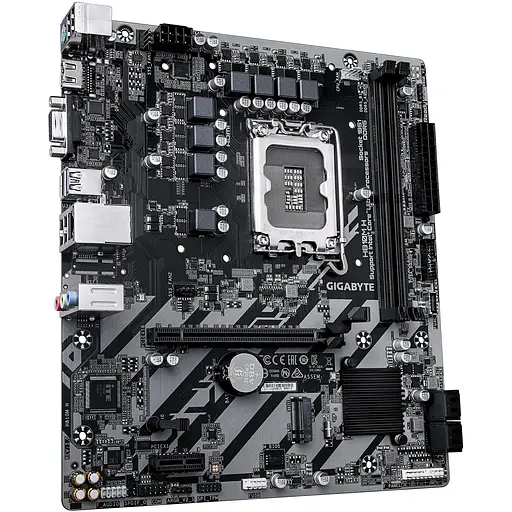 Материнская плата Gigabyte H810M K s1851 H810 2xDDR5 M.2 HDMI DP mATX - фото 2