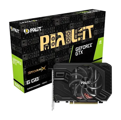 Відеокарта Palit GTX 1660Ti 6GB StormX (NE6166T018J9-161F) (GDDR6, 192 bit, PCI-E 3.0 x16) Б/в - фото 5