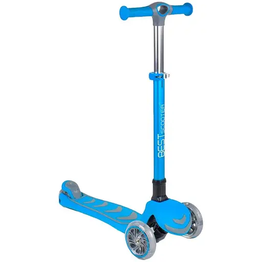 Самокат дитячий Best Scooter складаний 24х58 см Сіро-блакитний 000254969