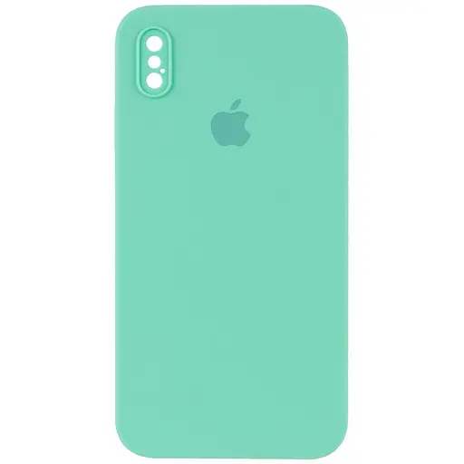 Чехол Epik Silicone Case Square Full Camera Protective AA для Apple iPhone X/XS 5.8 Бирюзовый/Turquoise