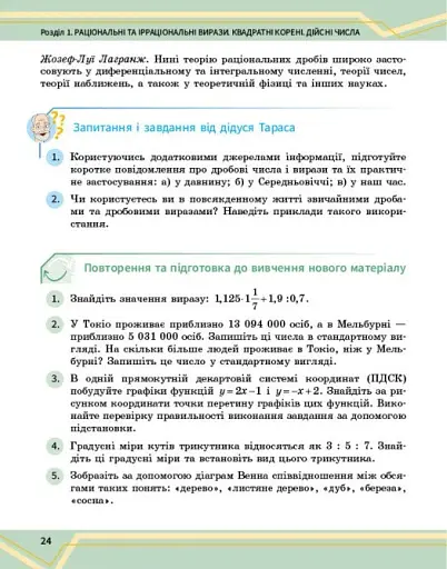 Математика. 8 клас. Підручник інтегрованого курсу. Частина 1 - фото 2
