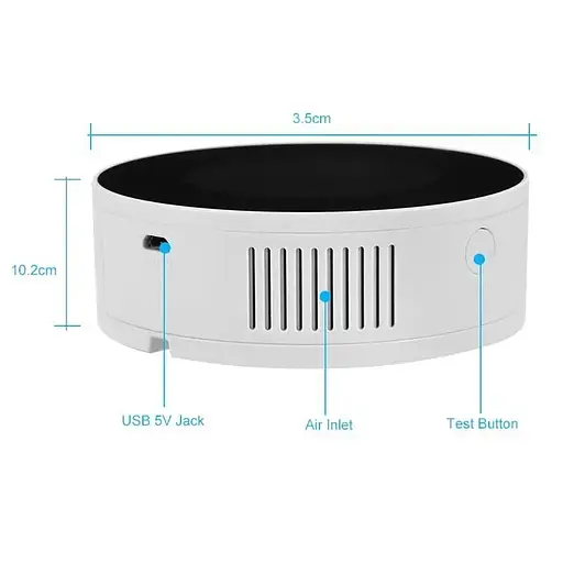 Умный датчик утечки газа Wi-Fi с сиреной Yobang Security GS-85 wifi + Iphone &amp; Android App - фото 3