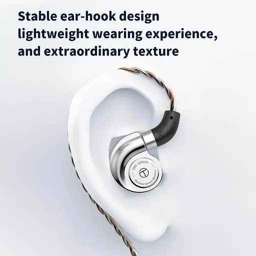 Навушники TRN Conch DLC Мембрана Динамічні навушники - фото 8