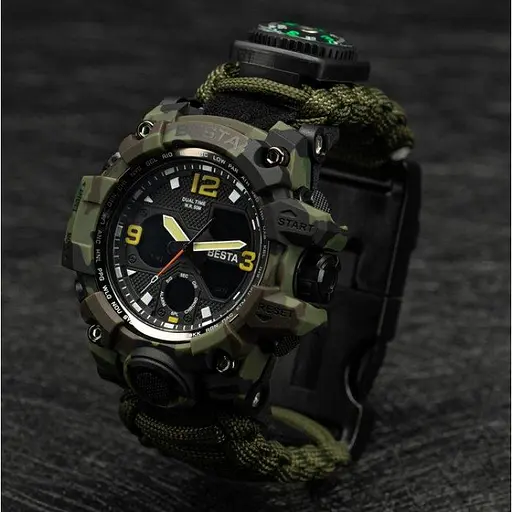 Мужские наручные часы Besta Life Pro с компасом (Хаки) - фото 7