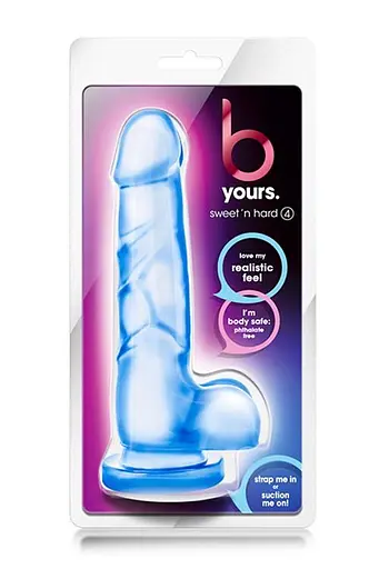 Фалоімітатор B Yours Sweet N Hard 4 19.5 см блакитний - фото 5