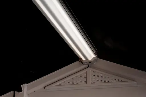 Садовый домик Keter Factor 8x8 пластиковый серо-коричневый - фото 5