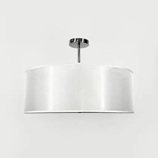 Люстра в хромированном корпусе с белым абажуром Ø 50 см Line F | Ст. MJ346-500 - фото 5