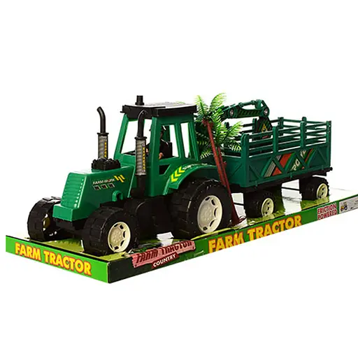 Трактор инерционный с манипулятором и прицепом (В ассортименте) - фото 3