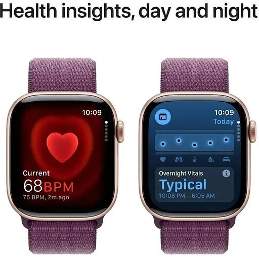 Смарт-годинник Apple Watch Series 10 GPS 42mm Rose Gold Aluminum Case w. Plum Sport Loop (MWWK3) - фото 5