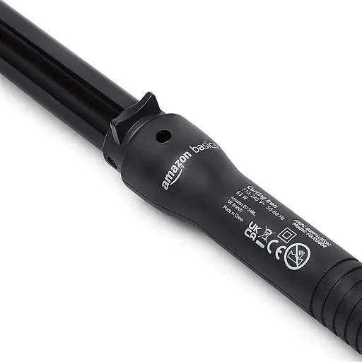 Керамічні щипці для завивки Amazon Basics PTC, 2.5 см - чорні, один розмір - фото 2