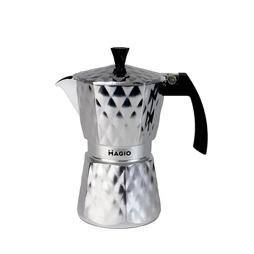 Гейзерная кофеварка Magio MG-1004, 300 мл (на 6 чашек) подходит для индукционных плит 88105 - фото 1