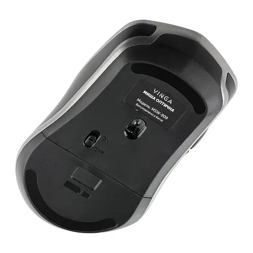 Мышка Vinga MSW-909 Silent black-grey - фото 7