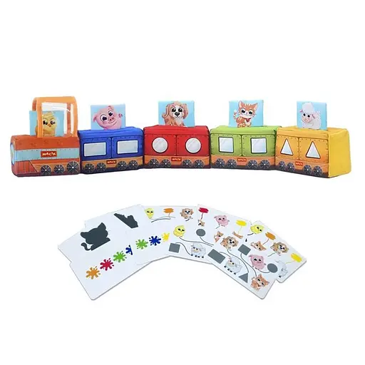 Мягкая развивающая игрушка "Паровозик" Macik МС 090602-08 - фото 1