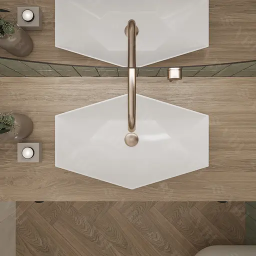 Умивальник VBI Venezia S white накладний VBI-012401, Білий - фото 3