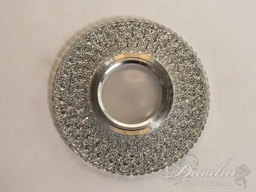 Кришталевий, точковий світильник із вбудованим світлодіодним підсвіч. - фото 3