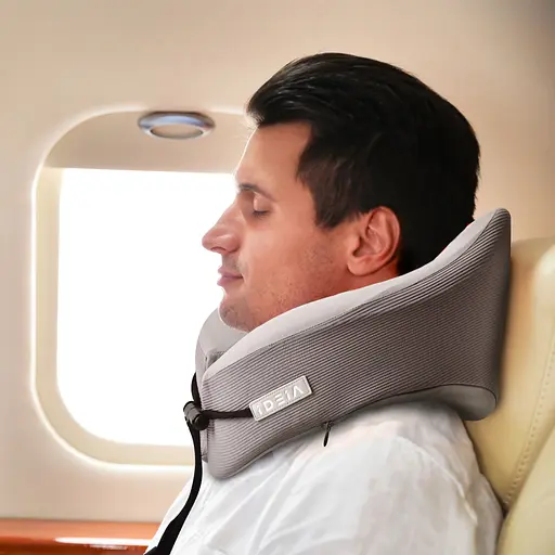 Подушка рогалик ортопедична Ideia Travel дорожня з ефектом пам'яті 27х26х17 см (8-35859) - фото 10