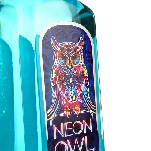 Уценка. Джин Neon Owl Blue Curacao 37.5% 0.7л - фото 6
