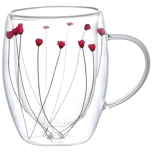 Набір чашок Vittora Магія бутонів з подвійним дном 2 шт. 320 мл (147377) - фото 1
