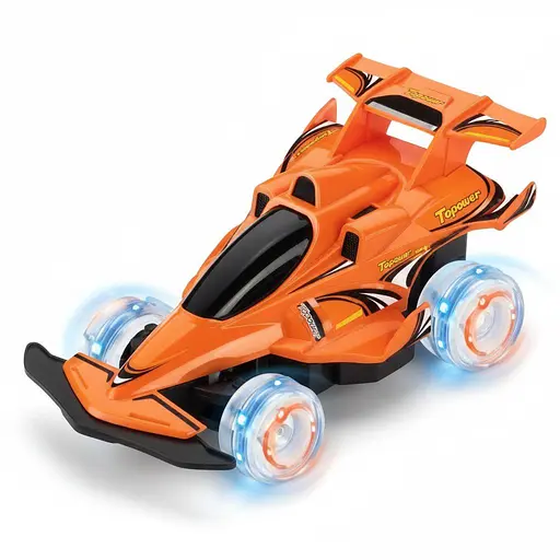 Радиоуправляемая машинка ZJ 23053 A-04, футуристический дизайн, пульт 2.7 GHz, аккумулятор 3.6 V, с подсветкой, Оранжевая