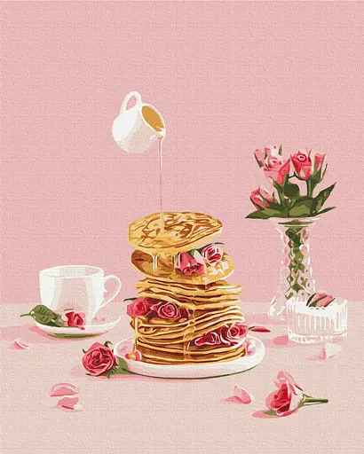 Картина за номерами на підрамнику Brushme Медова насолода Halyna Vitiuk