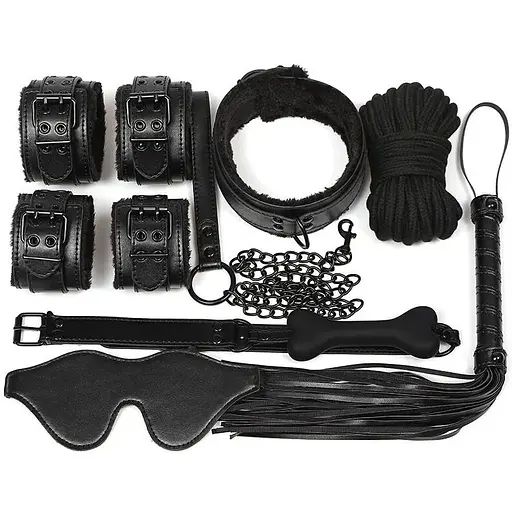 Набор для БДСМ JSY 7в1 LY1003 Black