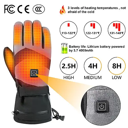 Рукавички з підігрівом IHeat розмір L - фото 4