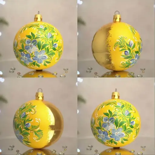 Ялинкова прикраса Санта Шоп Барвінок скло (4820001154290) - фото 4