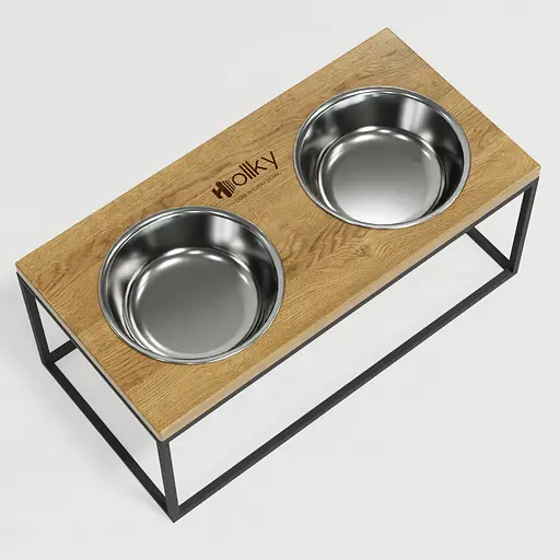 Hollky Base XL20 — миски на підставці для великих собак (2 × 1,8 л) - фото 8