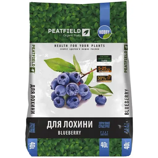 Субстрат PeatField торфяной для голубики 40 л (000030763) - фото 1