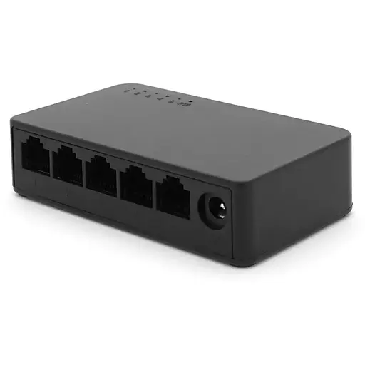Комутатор Merlion MG1005 5 портів Ethernet 10/100/1000 Мбіт/сек. пластик DC 5V. Блок живлення у комплекті