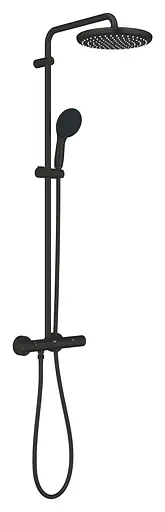 Душова система з термостатом для настінного монтажу Grohe Tempesta System 250 266702431, Чорний матовий - фото 2
