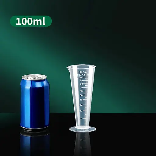 Мензурка (мірна склянка) 100 мл пластикова з носиком, Kitchen Master 87372 - фото 6