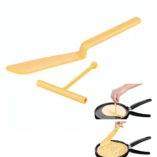 Лопатка для блинов с распределителем теста, A-plus Оранжевый 86255 - фото 3