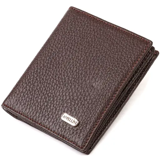 Мужской кожаный кошелек Canpellini 9.5х10.2х1 см acs0025716 - фото 1