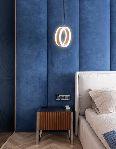 Потолочный светильник Brille подвесной светодиодный для спальни BR-939S/24W LED Wood - фото 6