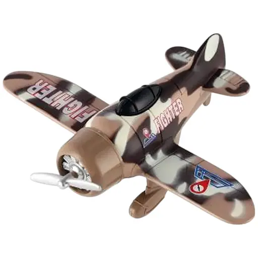 Детский металлический самолет A-Toys XG879-102 инерционный бежевый
