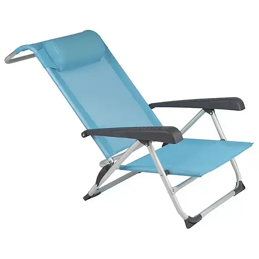 Крісло розкладне Bo-Camp Saint-Tropez блакитне (DAS303394) - фото 3