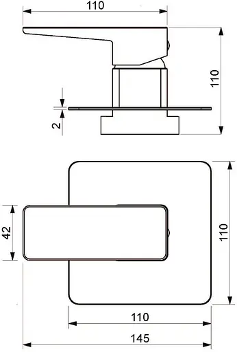 Смеситель скрытого монтажа для душа Omnires Parma chrome (PM7445CR) - фото 2