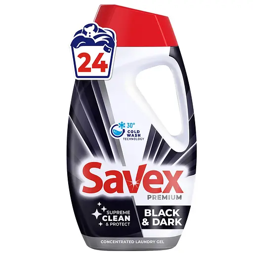 Рідкий заcіб для прання Savex Premium Black&Dark 0.96 л