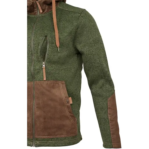 Куртка Orbis Textil Herrenjacke Strick-Fleece 418001-56 3XL Зеленый - фото 6