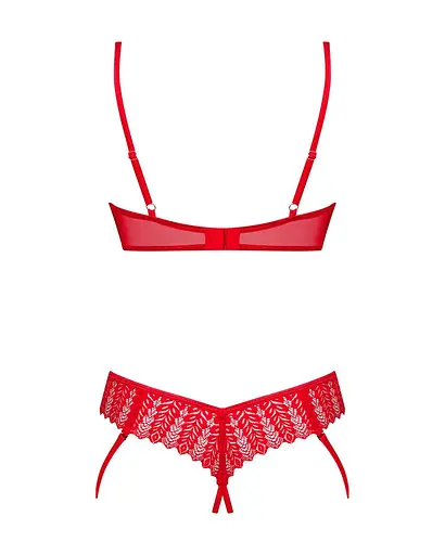 Комплект Obsessive Ingridia 2-pcs crotchless Set XL/2XL - фото 4
