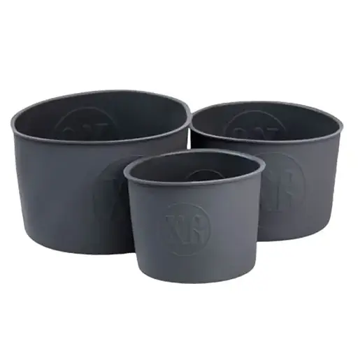 Набір форм для випікання пасхи силіконові 3 шт 1.7 л 1 л 0.6 л  Темно-сірий TS Kitchen HP-35-558GB