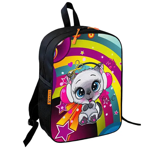 Школьный рюкзак детский с котенком + Сумка для обуви спортивной формы рюкзак-мешок для мальчика (01705) - фото 5