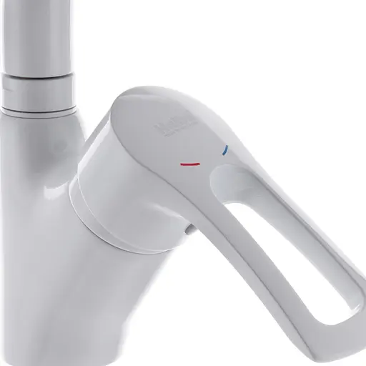 Смеситель для кухни Haiba Hansberg 011 white HB0202 Белый матовый - фото 3