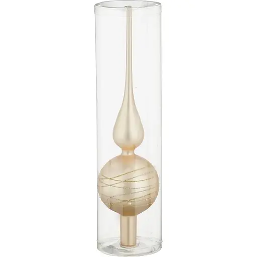 Ялинкова верхівка Mica Decorations скляна 31 см золотиста матова (1179380)