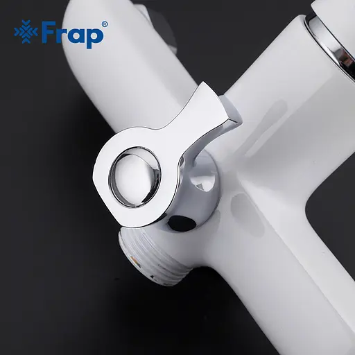 Смеситель для ванны длинный гусак Ø35 Frap 1/10 F2231 Белый - фото 2