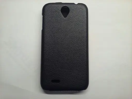 Чехол-флип для Lenovo A850 черный откидной вниз - фото 3