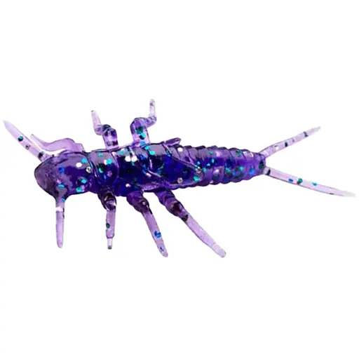 Силікон FishUP Stonefly 0.75" #060 Dark Violet/Peacock & Silver (12 шт/уп)