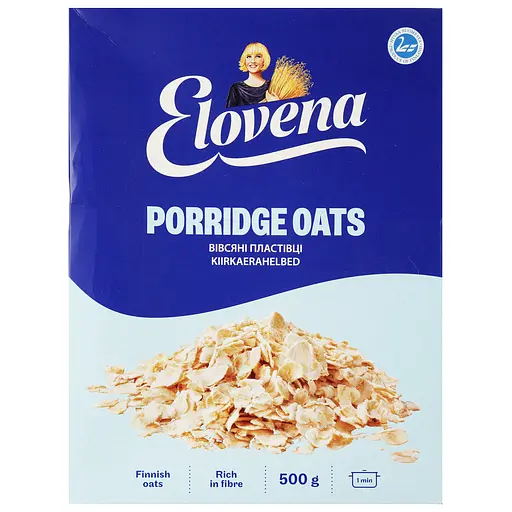 Уцінка. Пластівці вівсяні Elovena 500 г (1498)